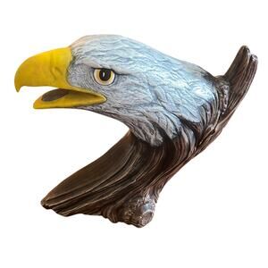 American Eagle Driftwood Ceramic Bisque Statue Hand Painted Doc Holliday Coll.
